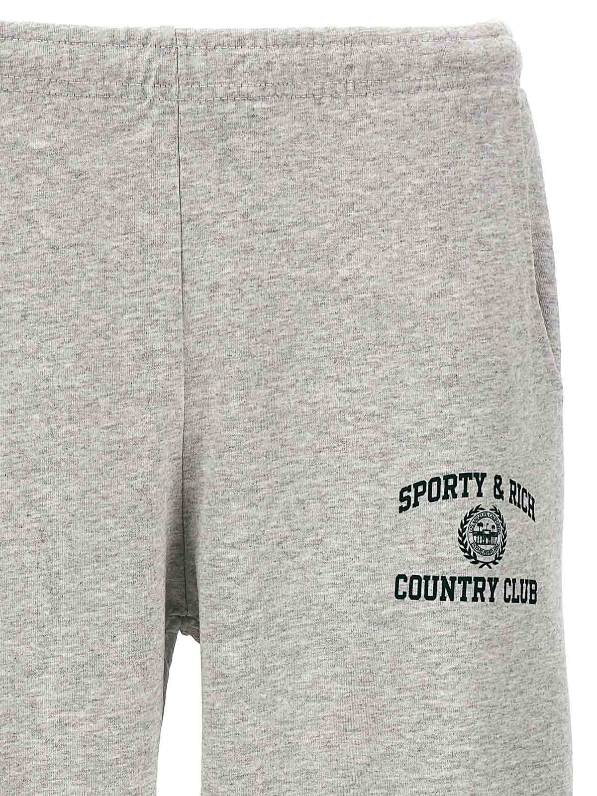 Sporty & Rich Country Club Joggers - Grey - Men | SWAW2312HG19 Sporty & Rich Country Club Joggers - Grey - Men | SWAW2312HG19