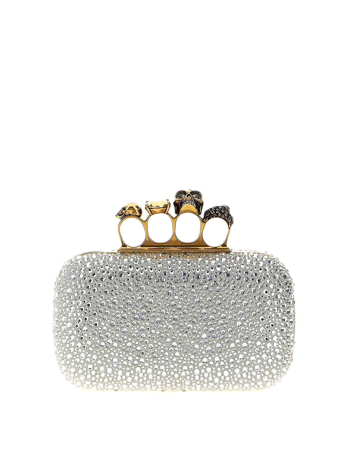 Alexander Mcqueen Bolso Clutch - Plata