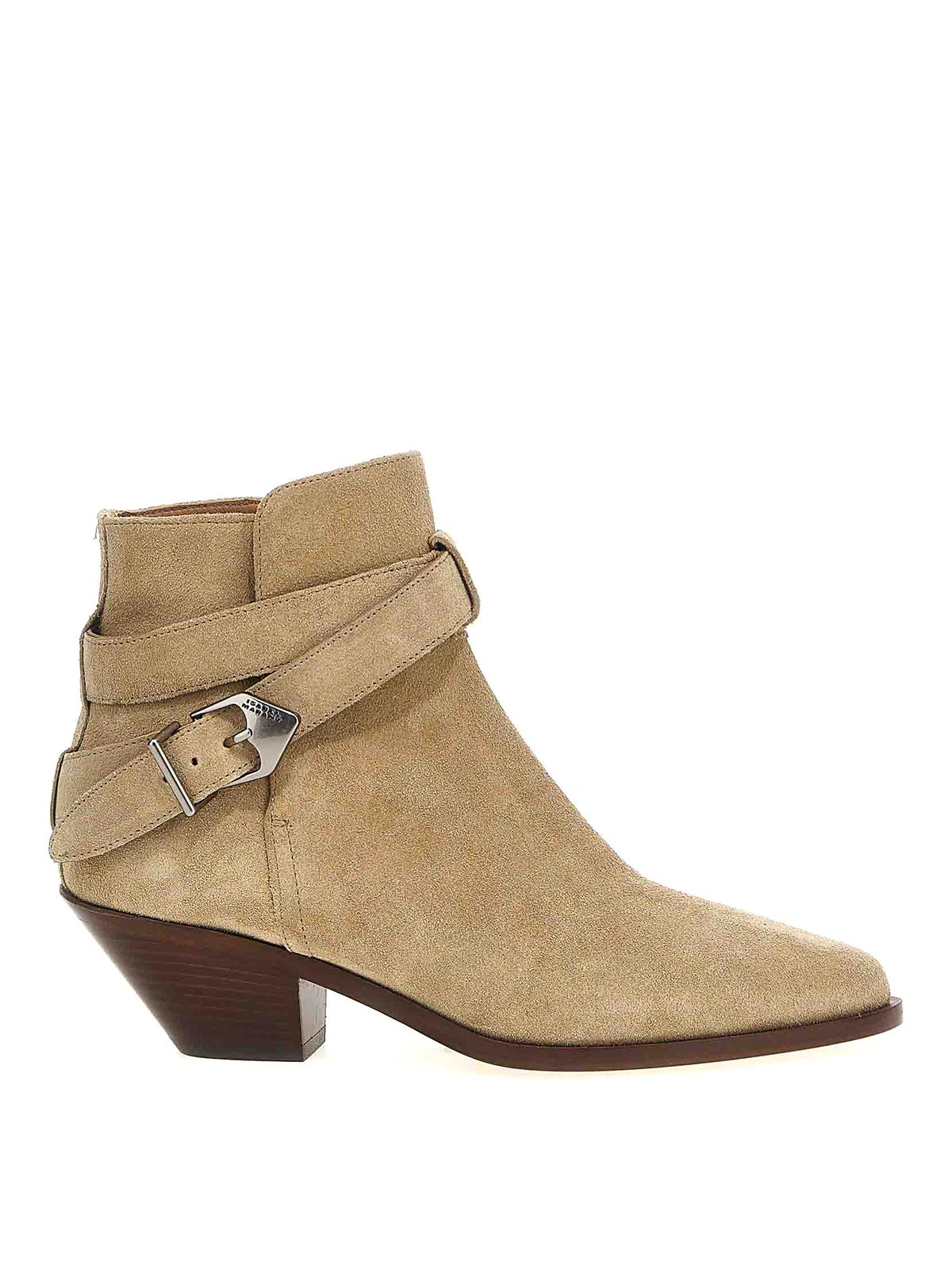 【送料&関税込】Isabel Marant Deivy Boots Isabel Marant Deivy Ankle Boots - Beige | BO0181FAC1A03S90LB