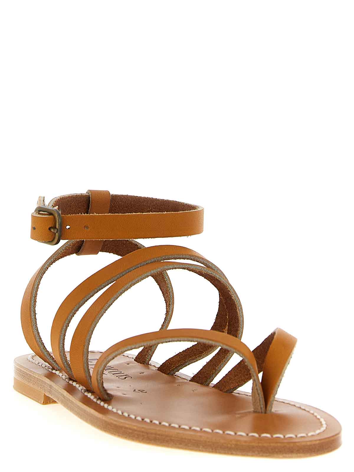 サンダル・ミュール K Jacques 'Hemeree' sandals black leather Homère sandals K. Jacques | Agnès b.