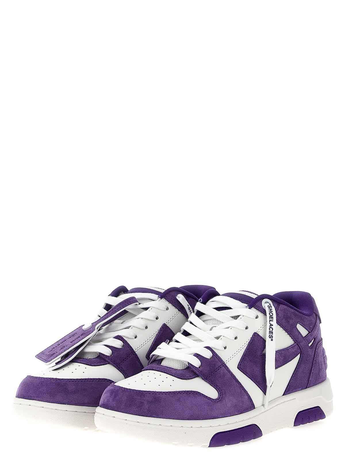 Off-white Off White Men Out Of Office Sneakers In Purple