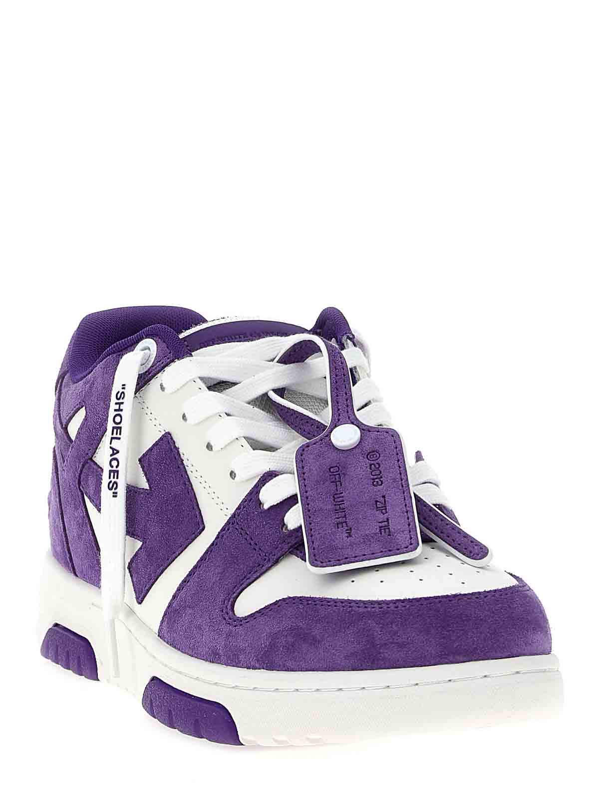Off-white Off White Men Out Of Office Sneakers In Purple