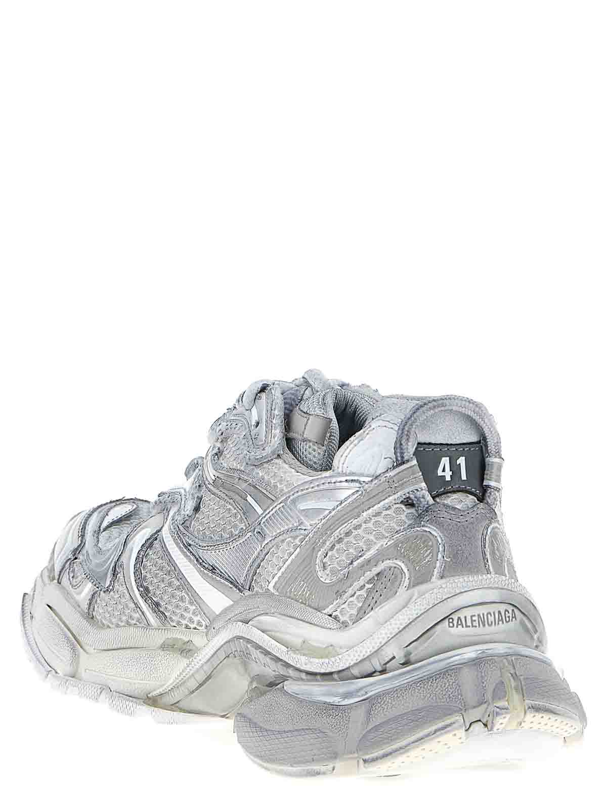 Balenciaga Runner Lace-up Sneakers In Gray