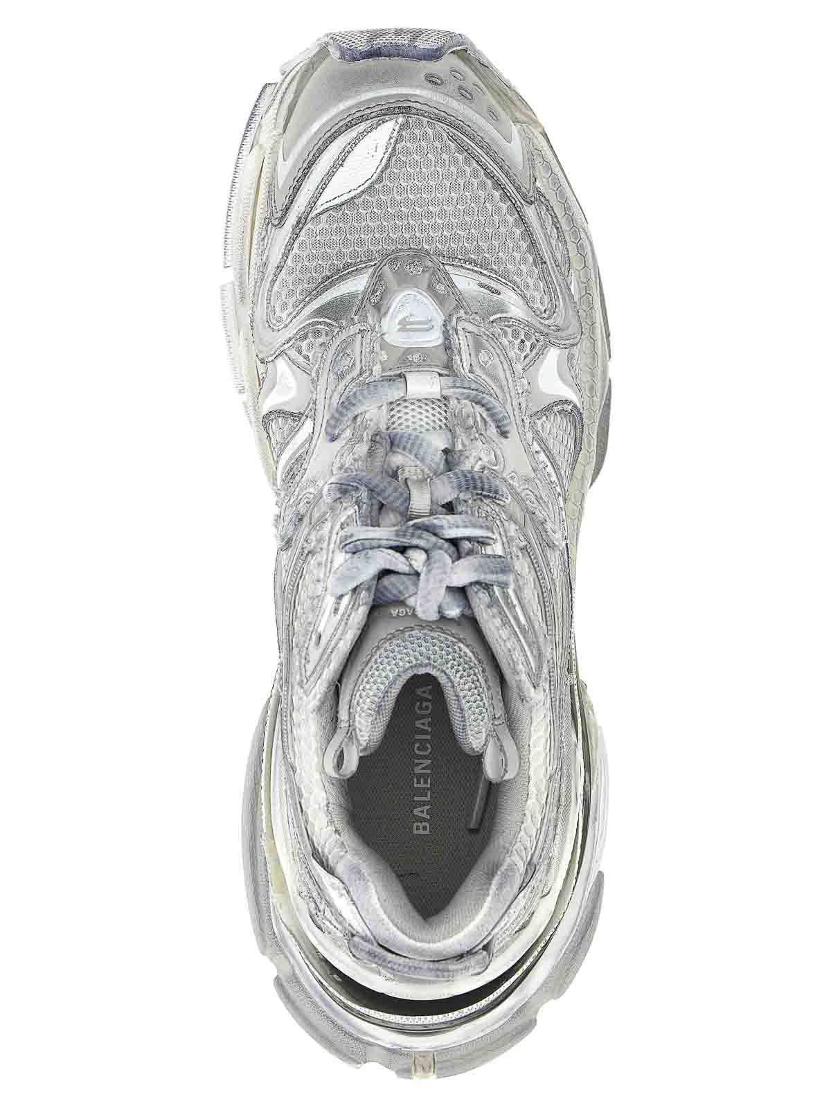 Balenciaga Runner Lace-up Sneakers In Gray