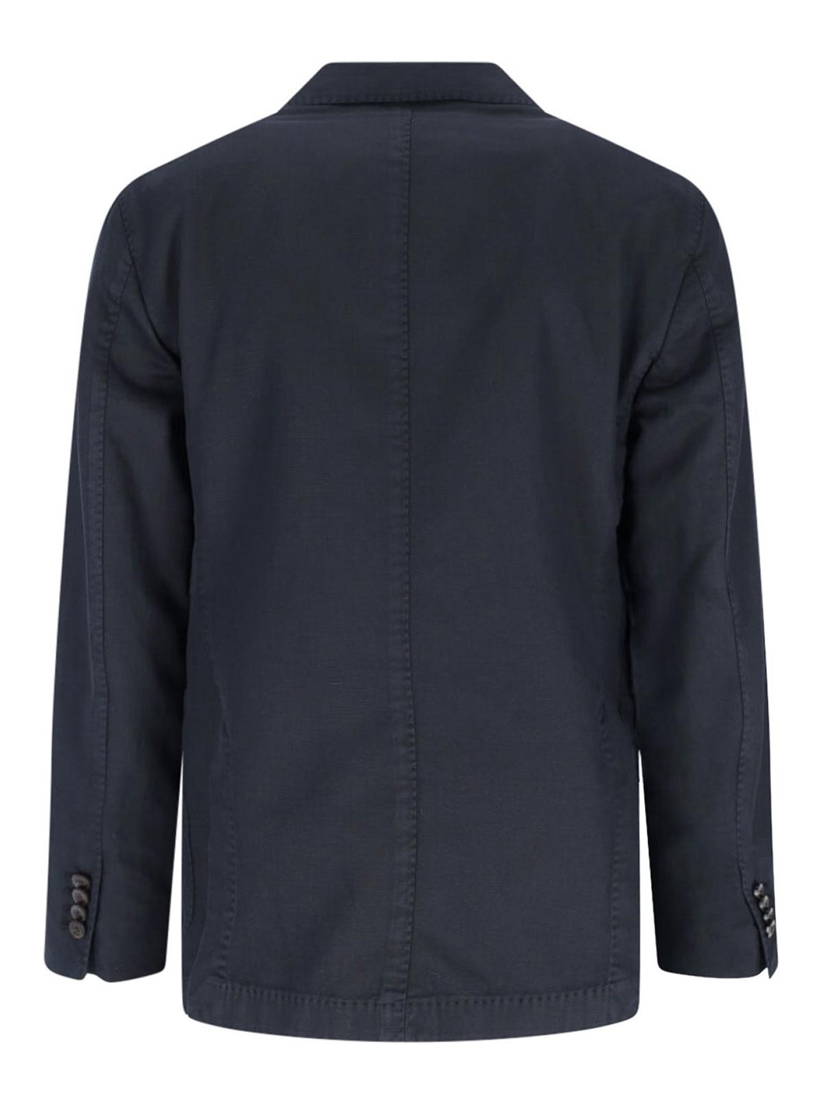 Boglioli Double-breasted Suit - Navy In Gray