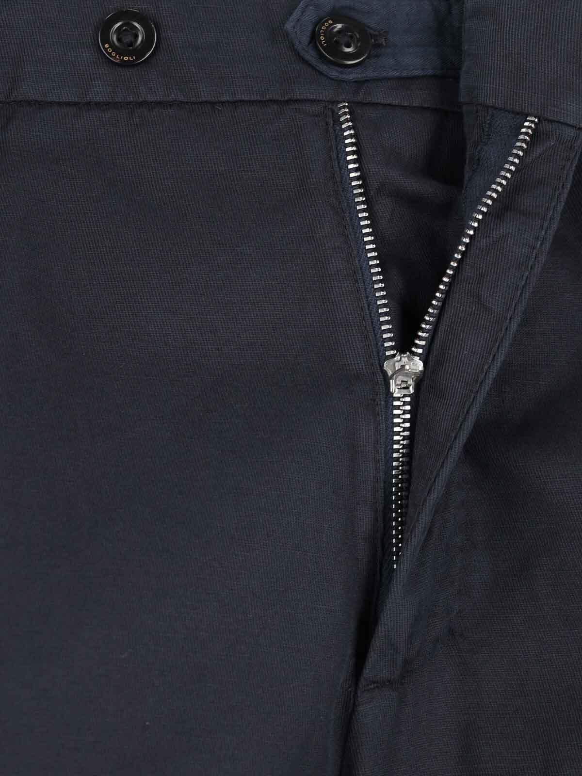 Boglioli Double-breasted Suit - Navy In Gray