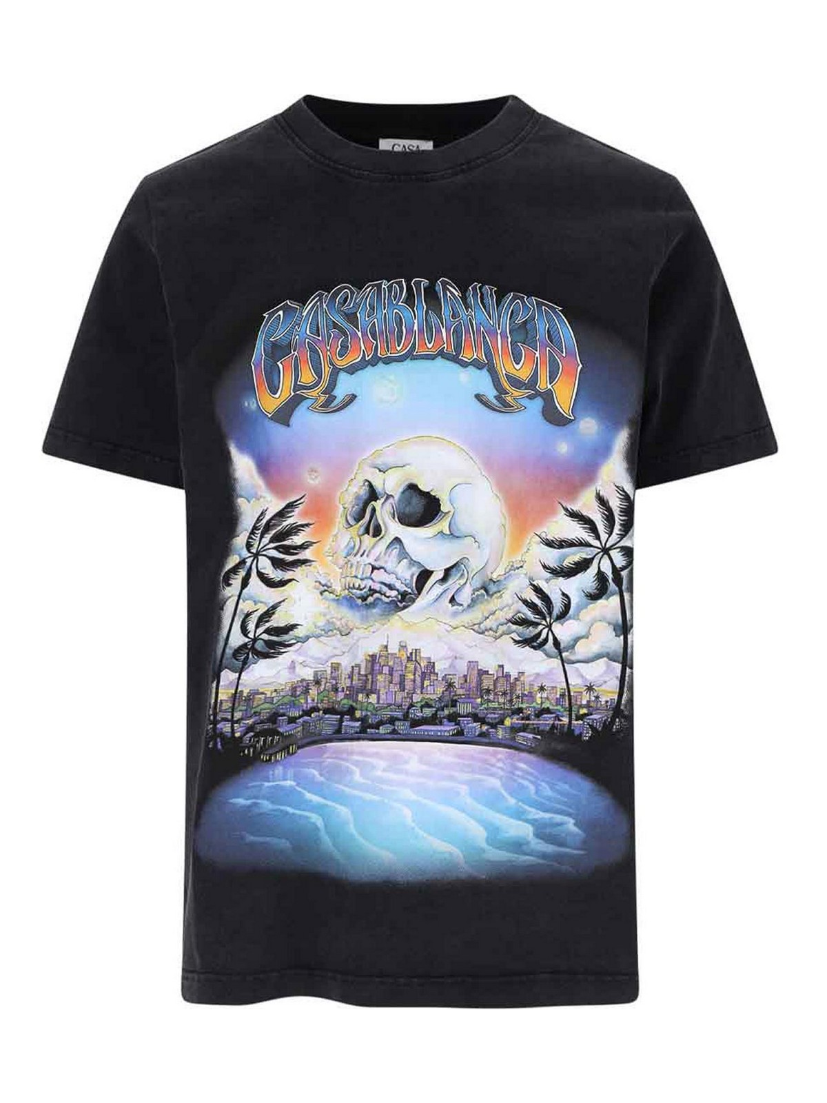 Tシャツ・カットソー Casablanca TSHIRT (UMS25JTS00101) Casablanca T-Shirt - Black - Men | UMS25JTS00101 | thebs.com