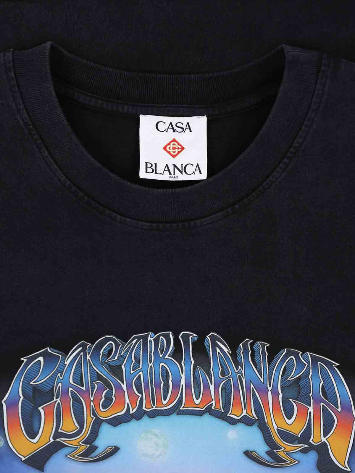 Tシャツ・カットソー Casablanca TSHIRT (UMS25JTS00101) Casablanca T-Shirt - Black - Men | UMS25JTS00101 | thebs.com