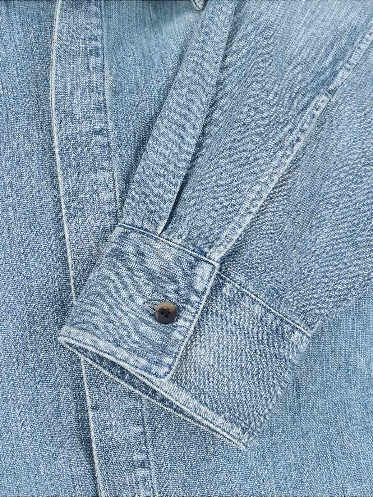 Fear Of God Relaxed Fit Denim Shirt With Classic Collar In Blue