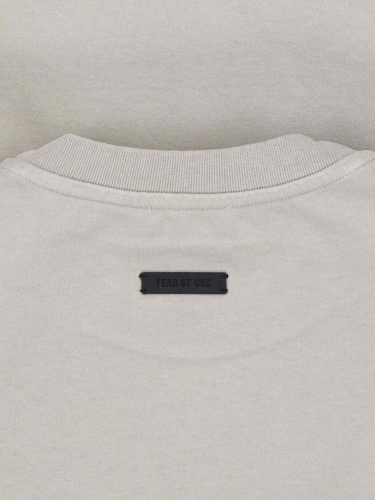 Fear Of God Grey Long-sleeved T-shirt In Gray