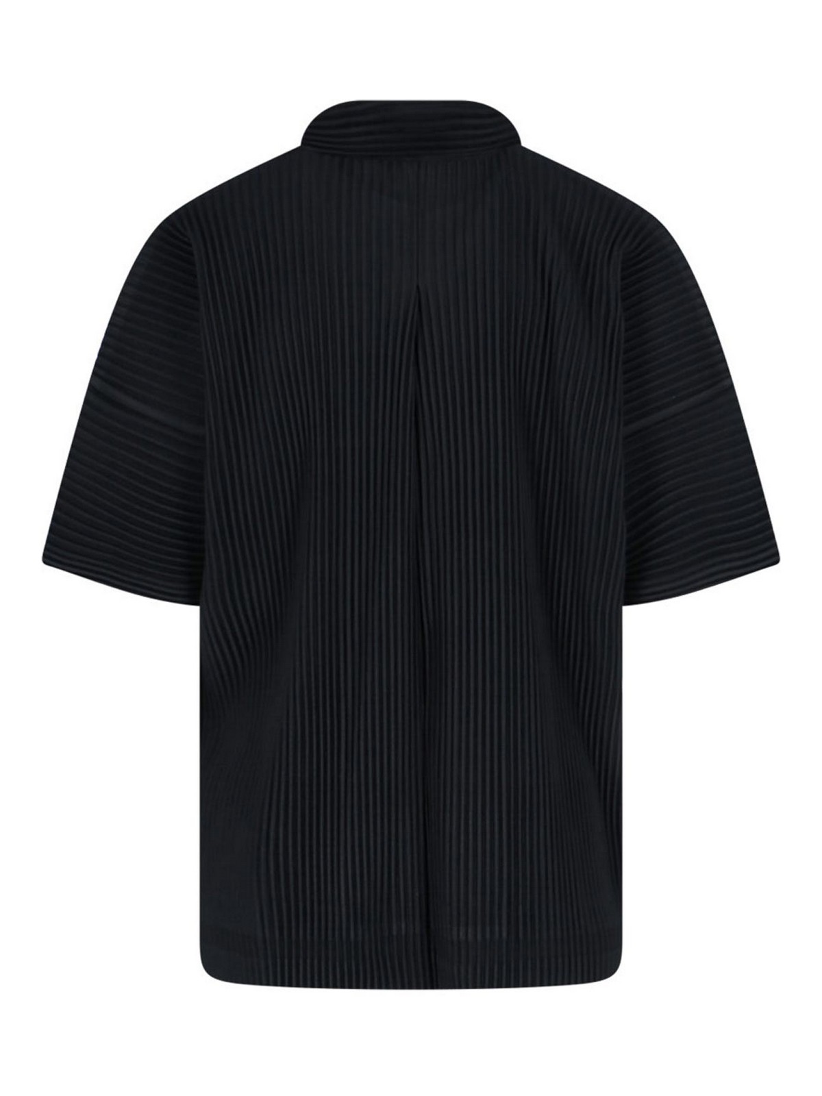 Issey Miyake Pleated Shirt In Black