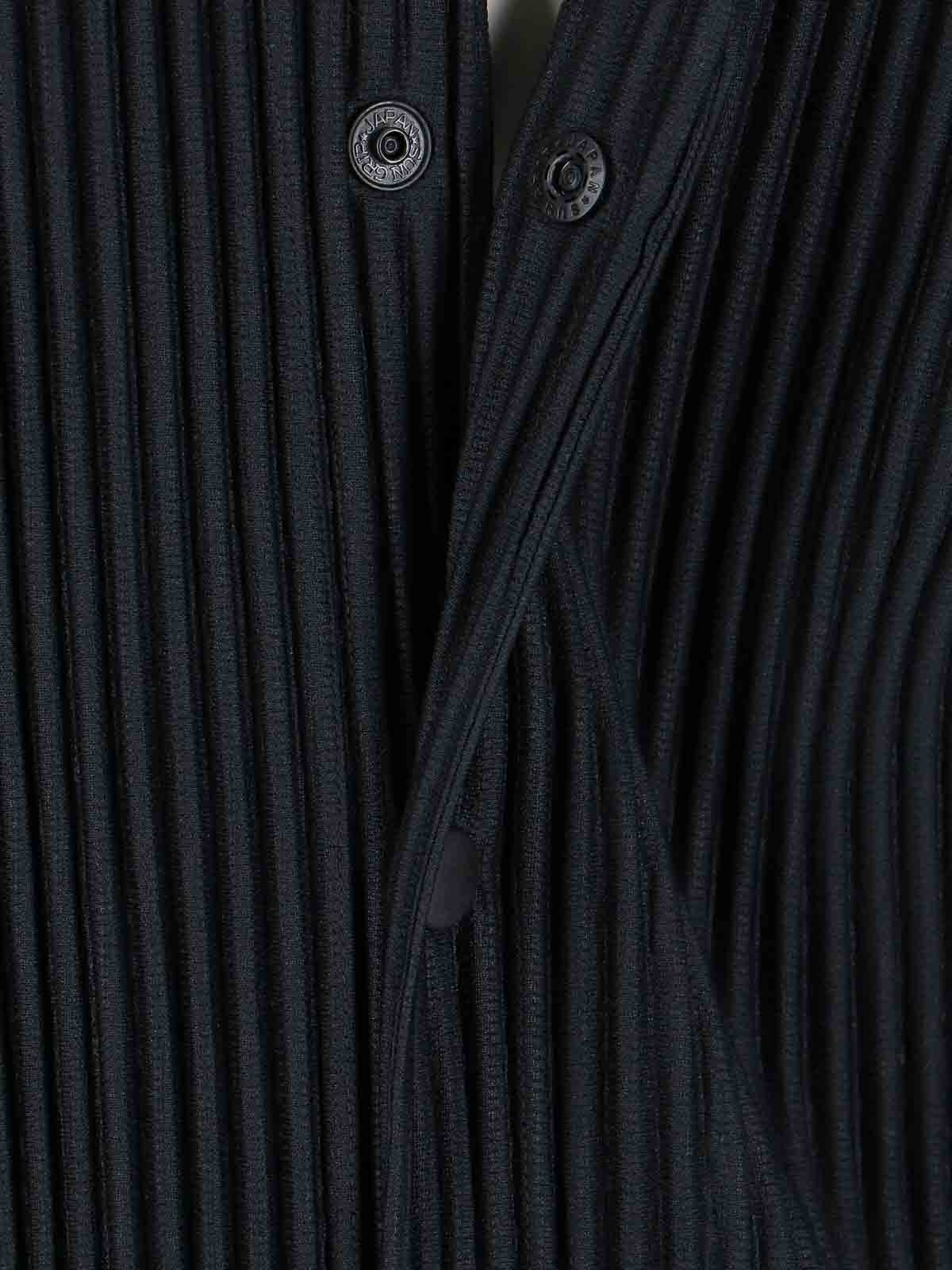 Homme Plissé Issey Miyake カーディガン - 黒 | HP57JL54115