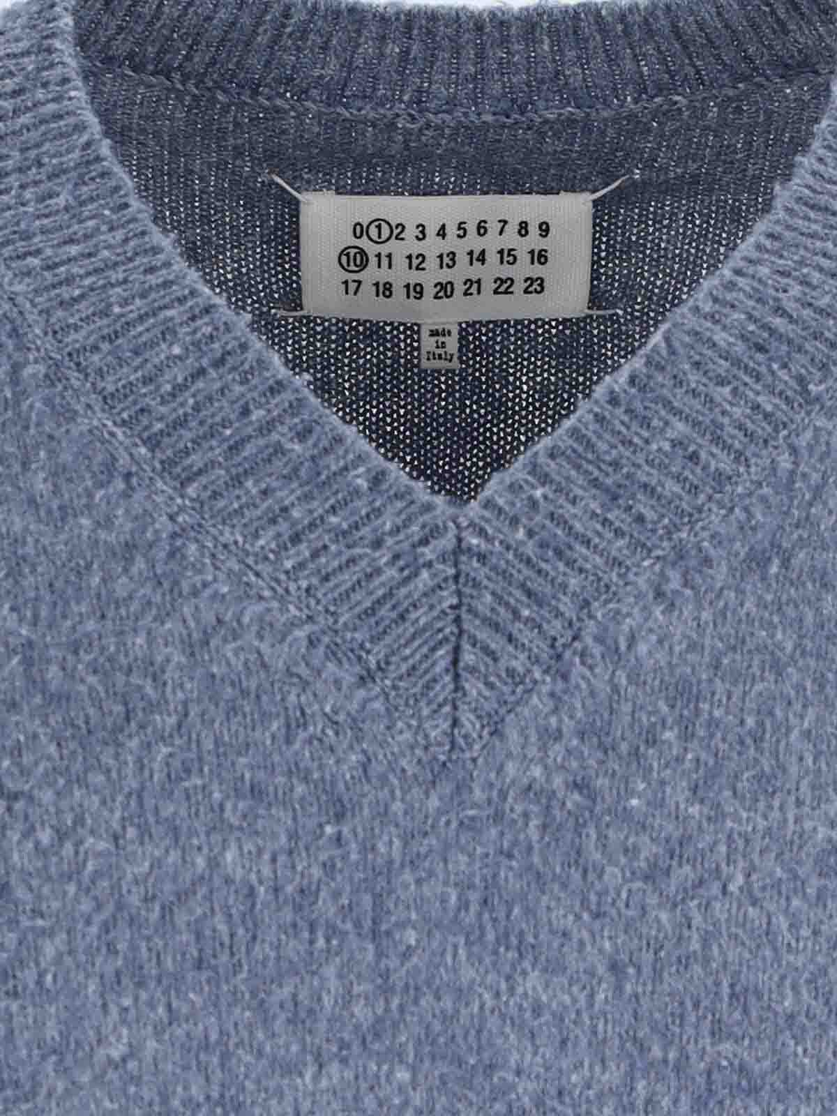 Maison Margiela Sweater - Blue - Men | S50HN0011M13108490M