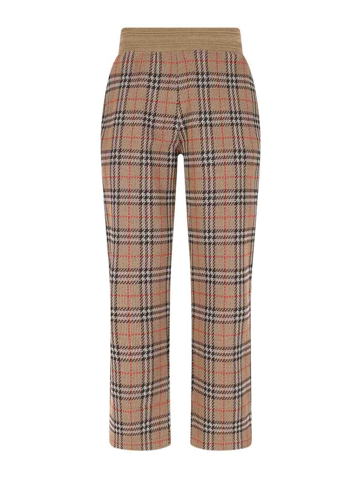 Burberry Sports Trousers In Brown