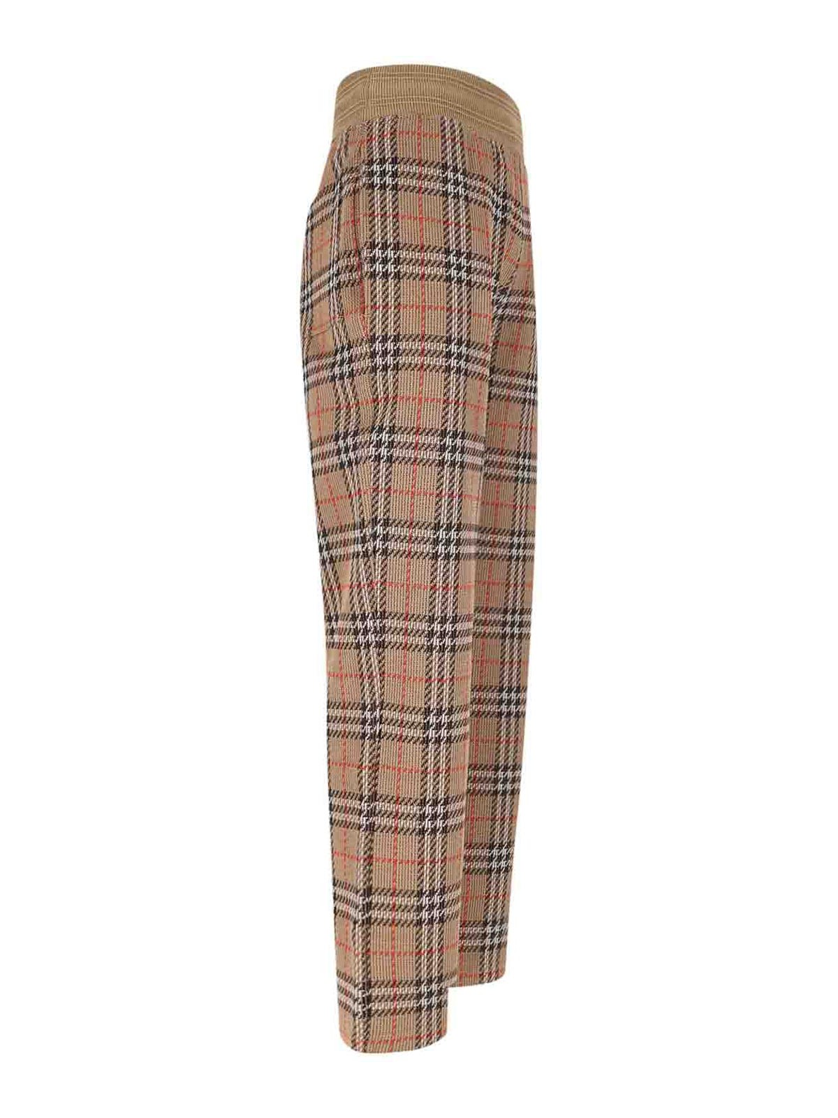 Burberry Sports Trousers In Brown