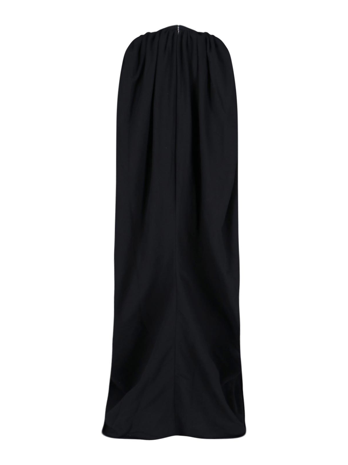 Duran Lantik Draped Maxi Dress In Black