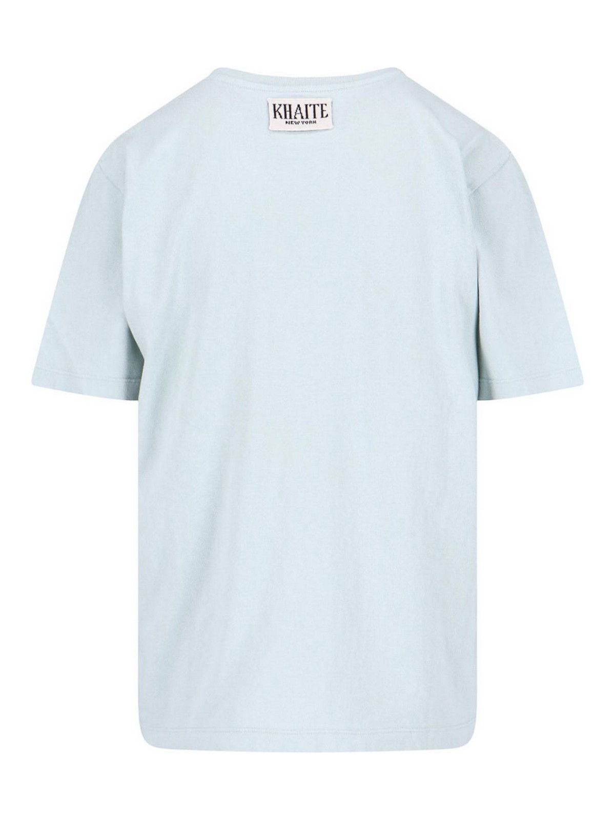 Khaite Logo T-shirt In Blue