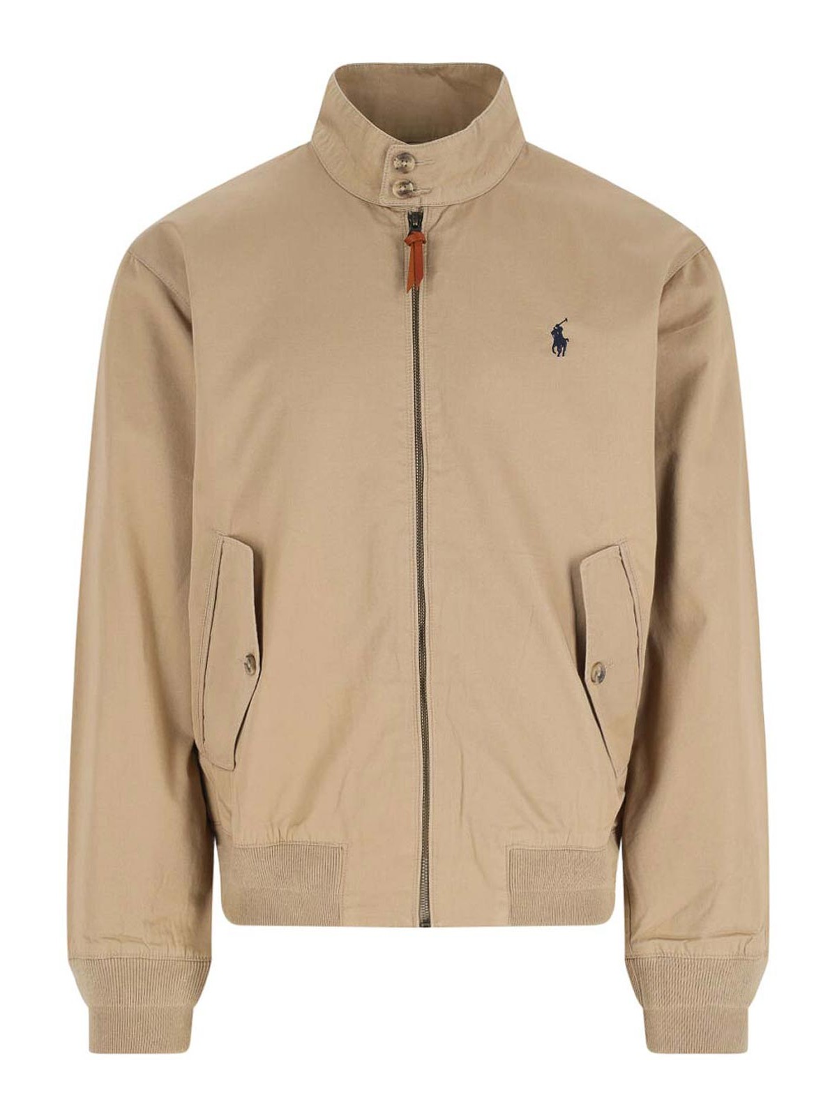 Polo Ralph Lauren Reversible Light Brown Jacket With Signature Polo Pony Motif In Neutral