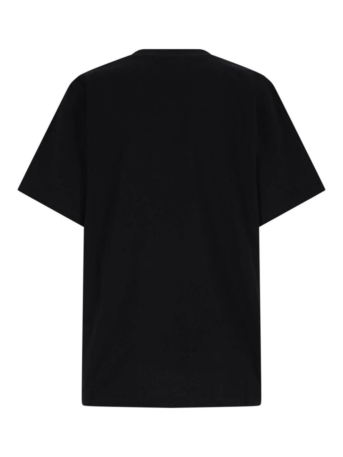 Stella Mccartney Crew Neck Studded Lettering Top In Black