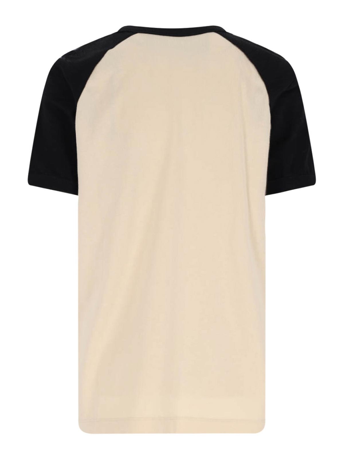 Valentino Sleeve Contrast Graphic Print Crew Neck In Neutral
