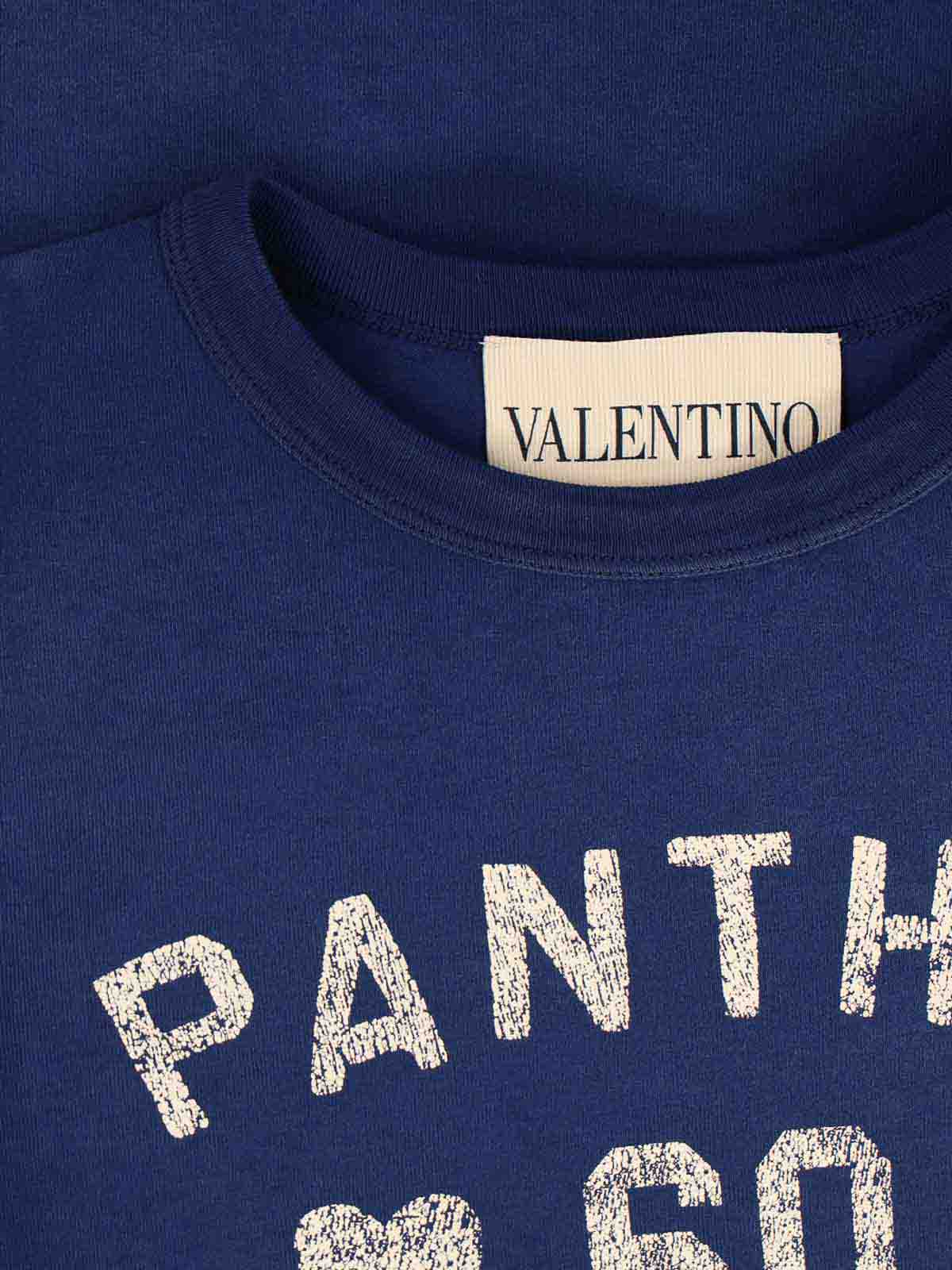 Valentino Crew Neck Graphic Print Short Sleeves Top