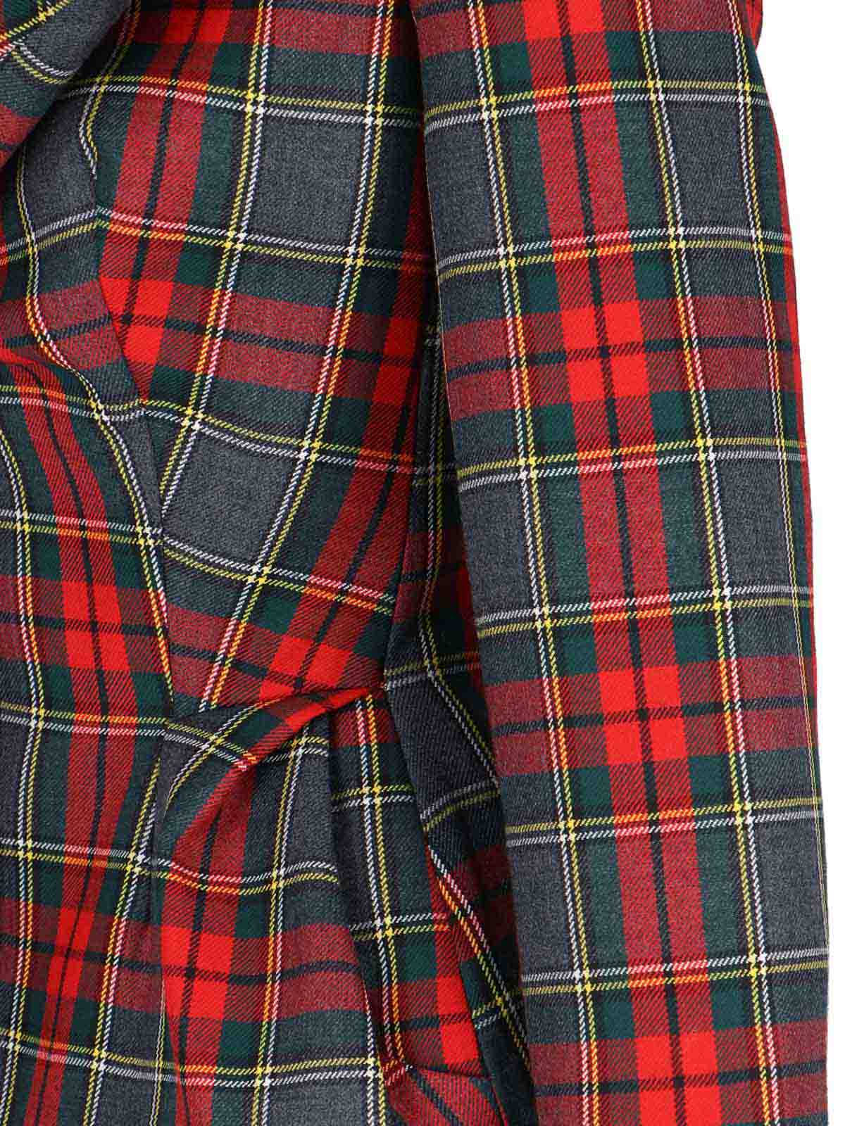 Vivienne Westwood Plaid Tailored Jacket With Notch Lapel And Button-detail Cuffs In Multi