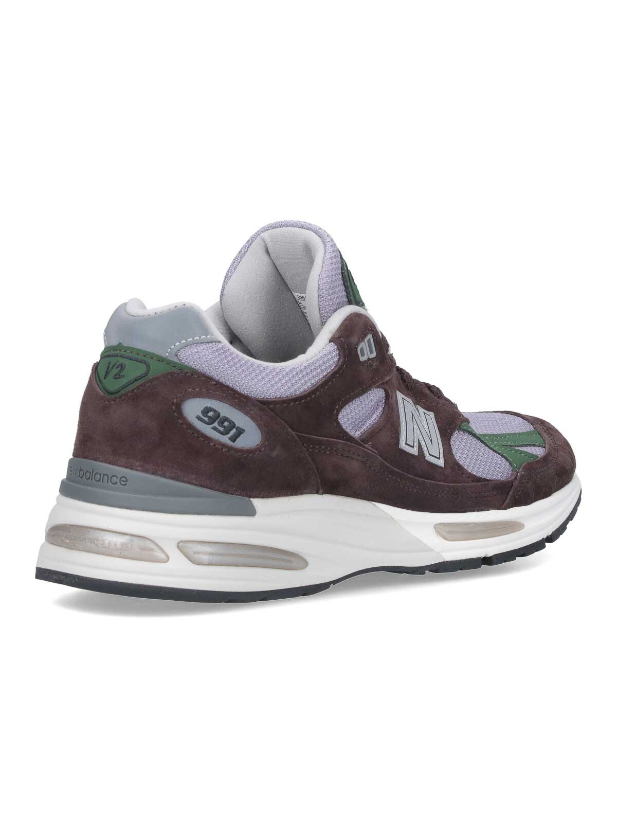 New Balance Suede And Mesh Panel Sneakers In Burgundy
