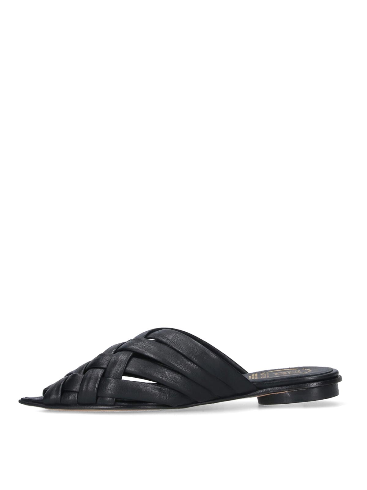 Alexander Hotto Woven Sandals - Black In Black