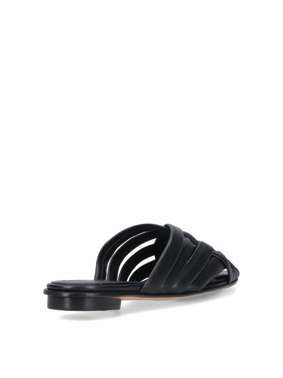 Alexander Hotto Woven Sandals - Black In Black