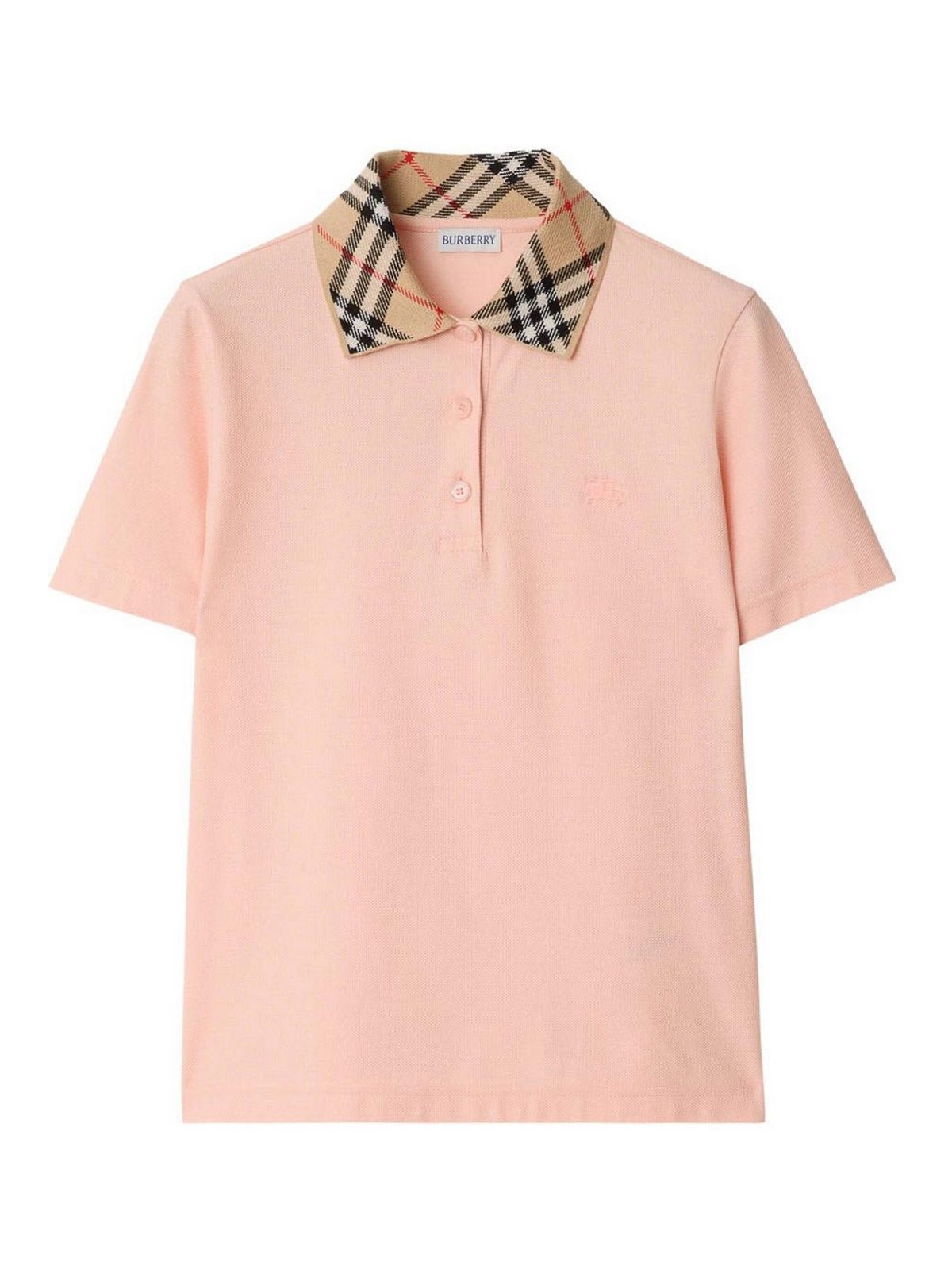 トップス BURBERRY BRIT CHECK COLLOR POLO XS 49A10CDA-39A7-4EBA-B18F-