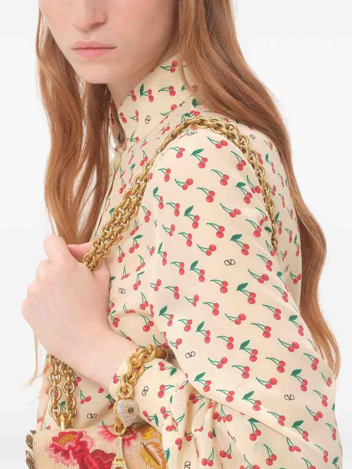 Valentino Garavani Cherryfic Shirt - Beige - Women