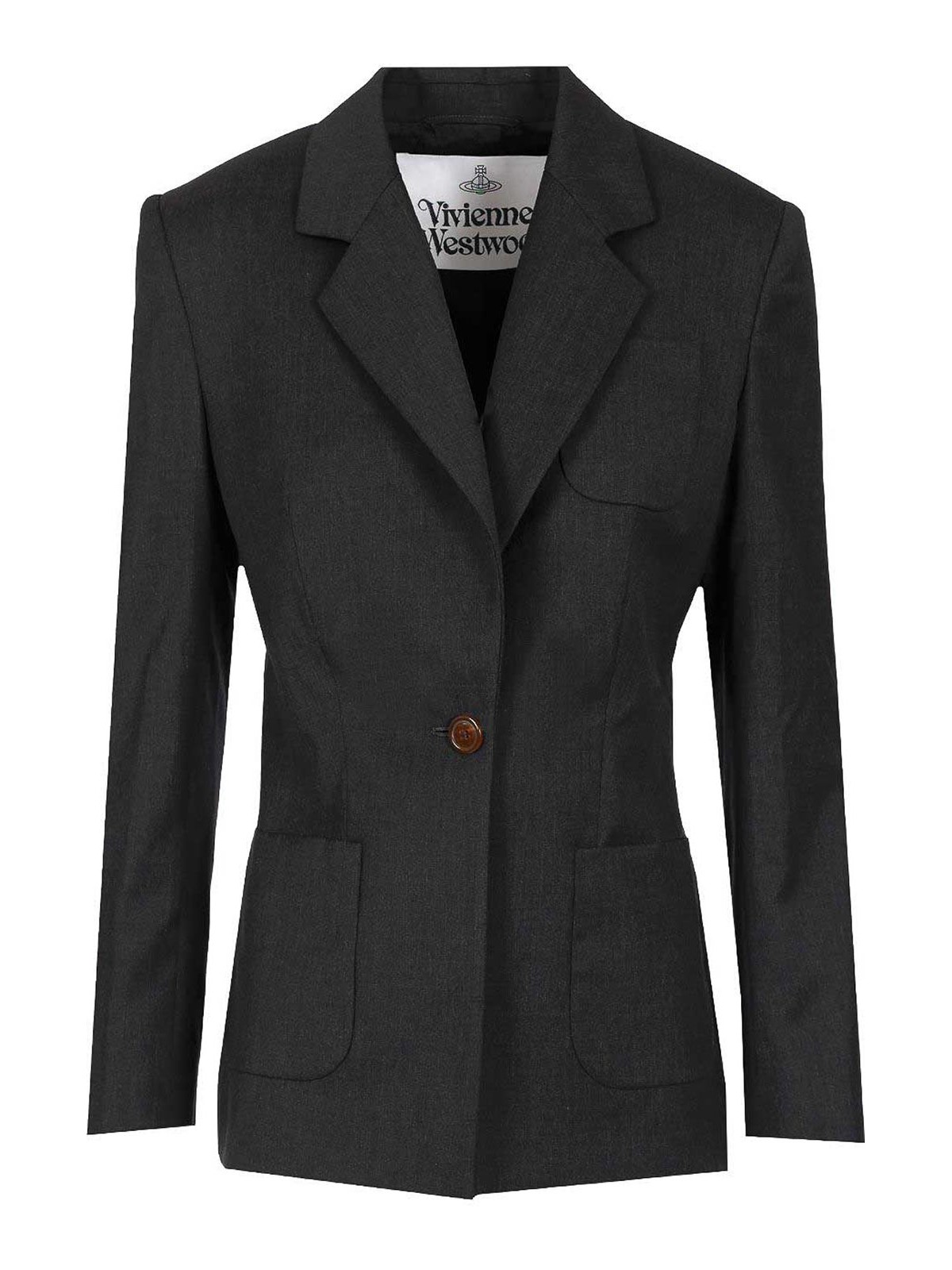 Vivienne Westwood Single-breasted Blazer Jackets Black