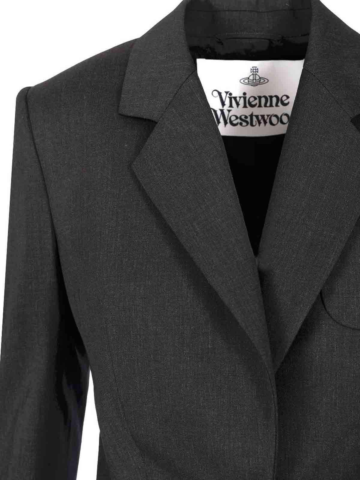 Vivienne Westwood Single-breasted Blazer Jackets Black