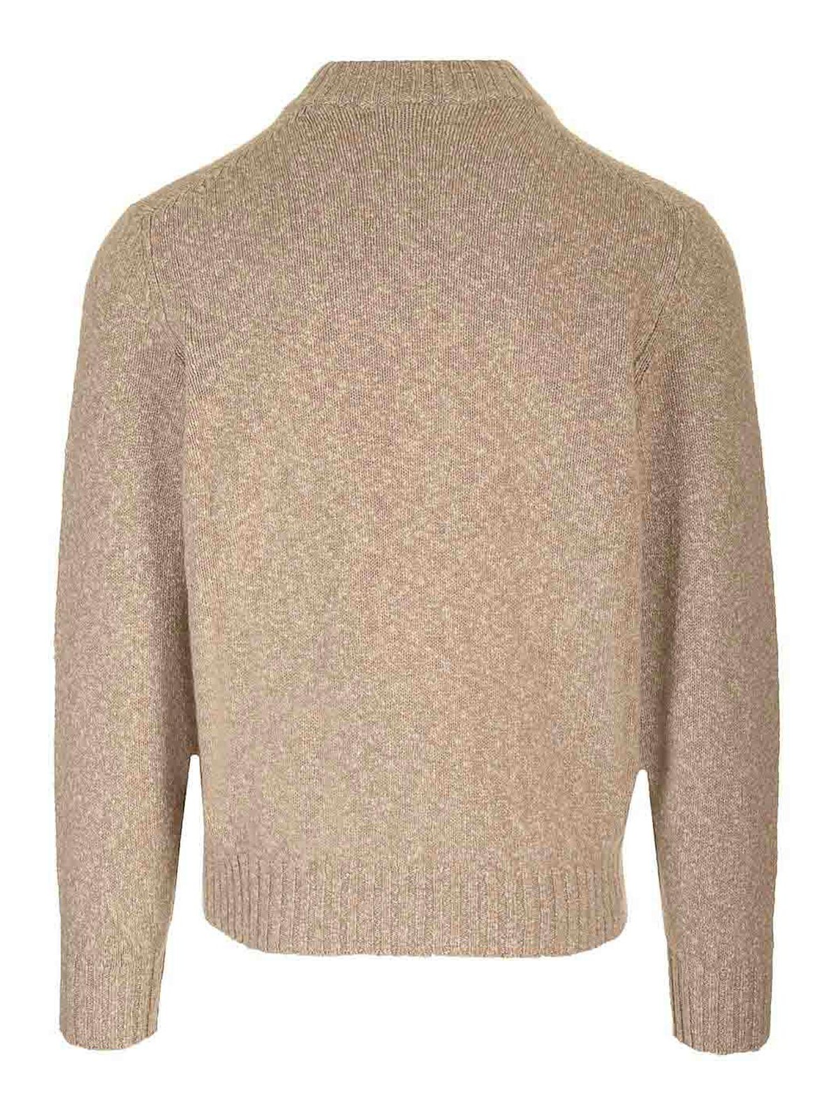 Brunello Cucinelli Wool Cardigan Jackets Beige In Neutral