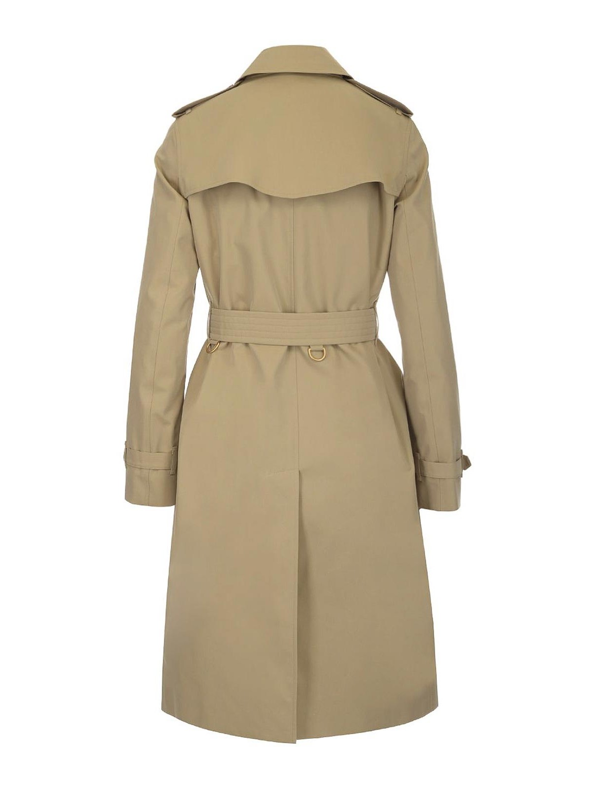 Burberry Beige Cotton Heritage Waterloo Trench Coat In Brown