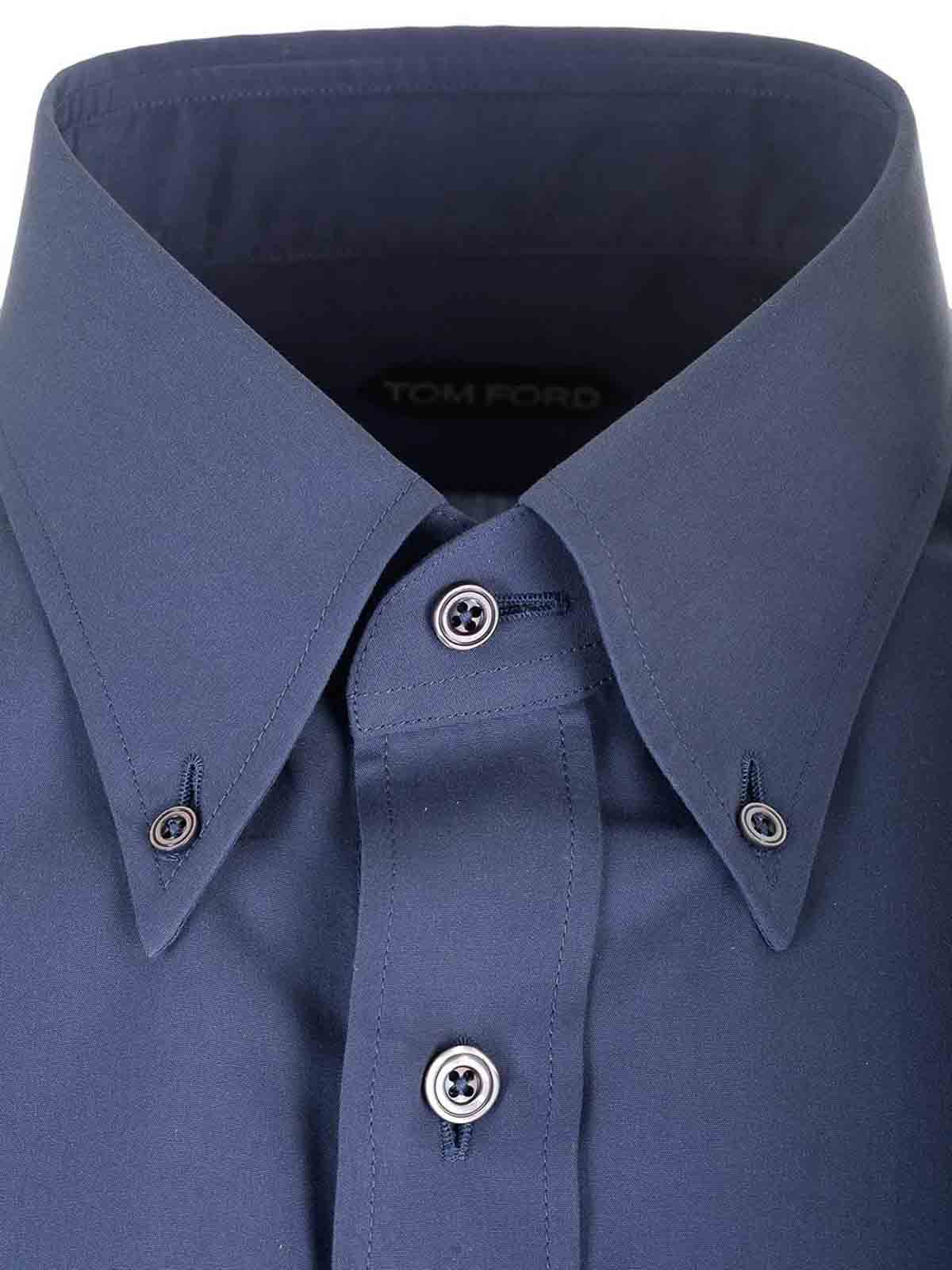 Tom Ford Lyocell Shirt With Rear Yoke And Button-down Collar
