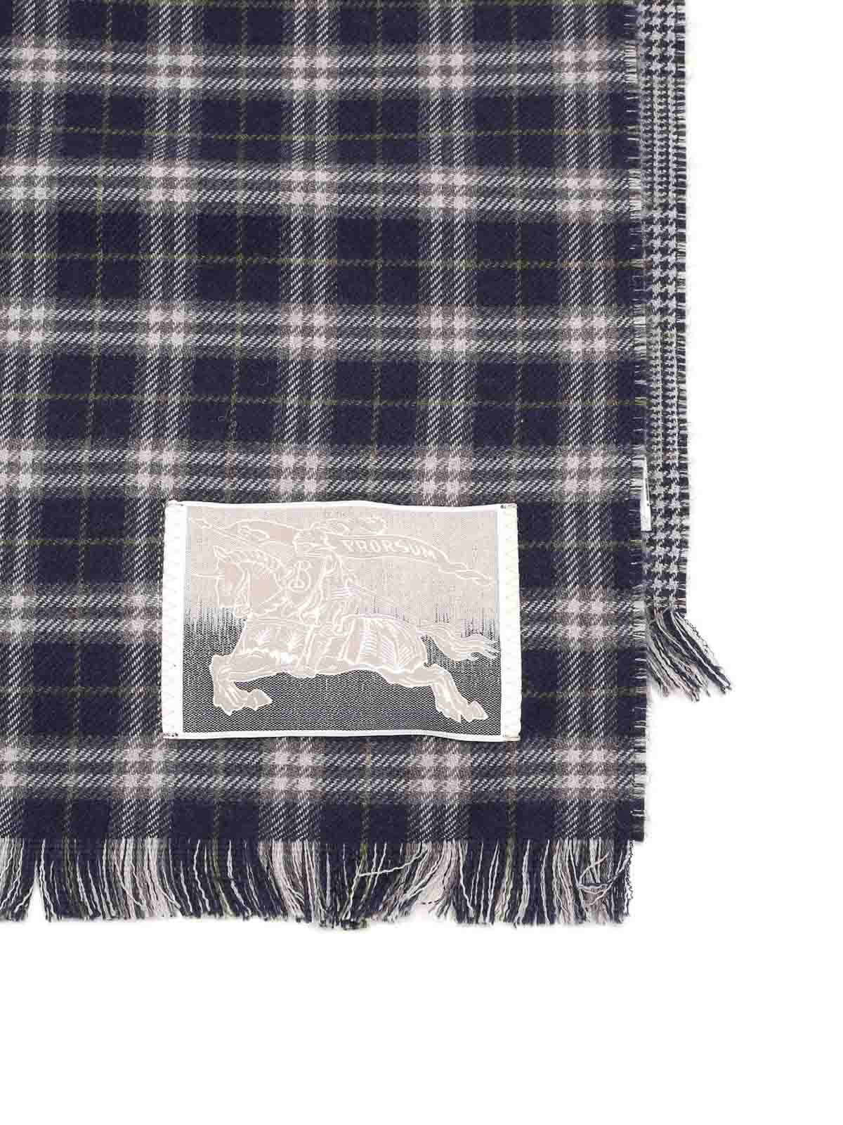 Burberry Tiny Check Wool Scarf