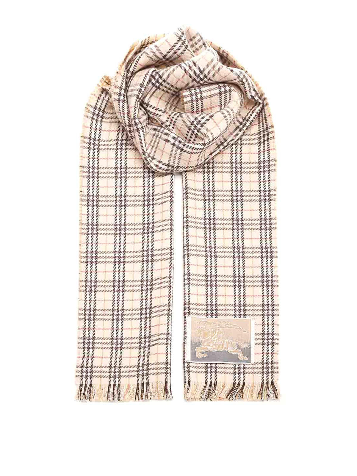 Burberry Check Wool Scarf