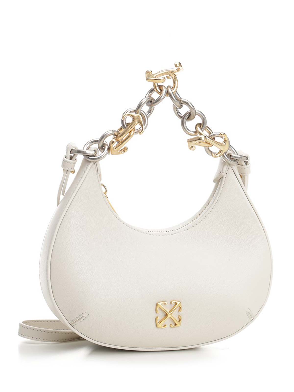 Off-White Hemisphere Shoulder Bag - White|OWNN184C99LEA0010400
