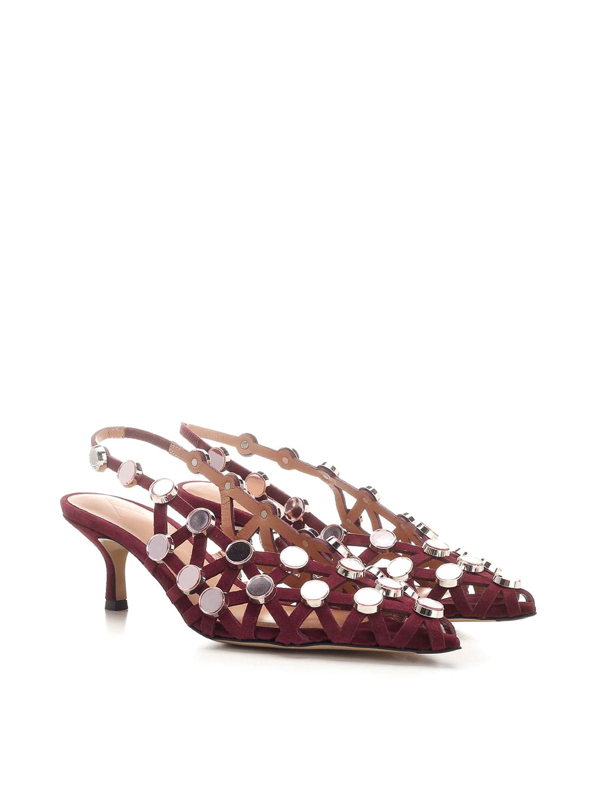 Attico Zapatos De Salón - Rojo Oscuro