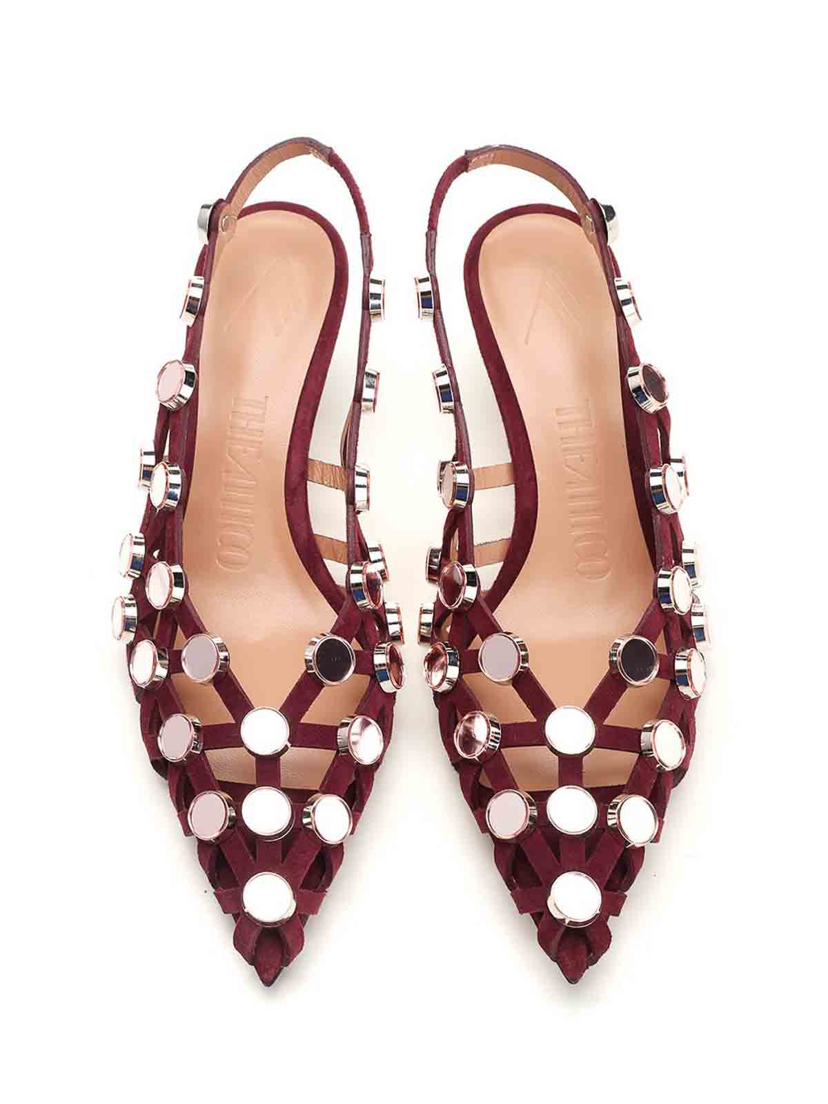 Attico Zapatos De Salón - Rojo Oscuro
