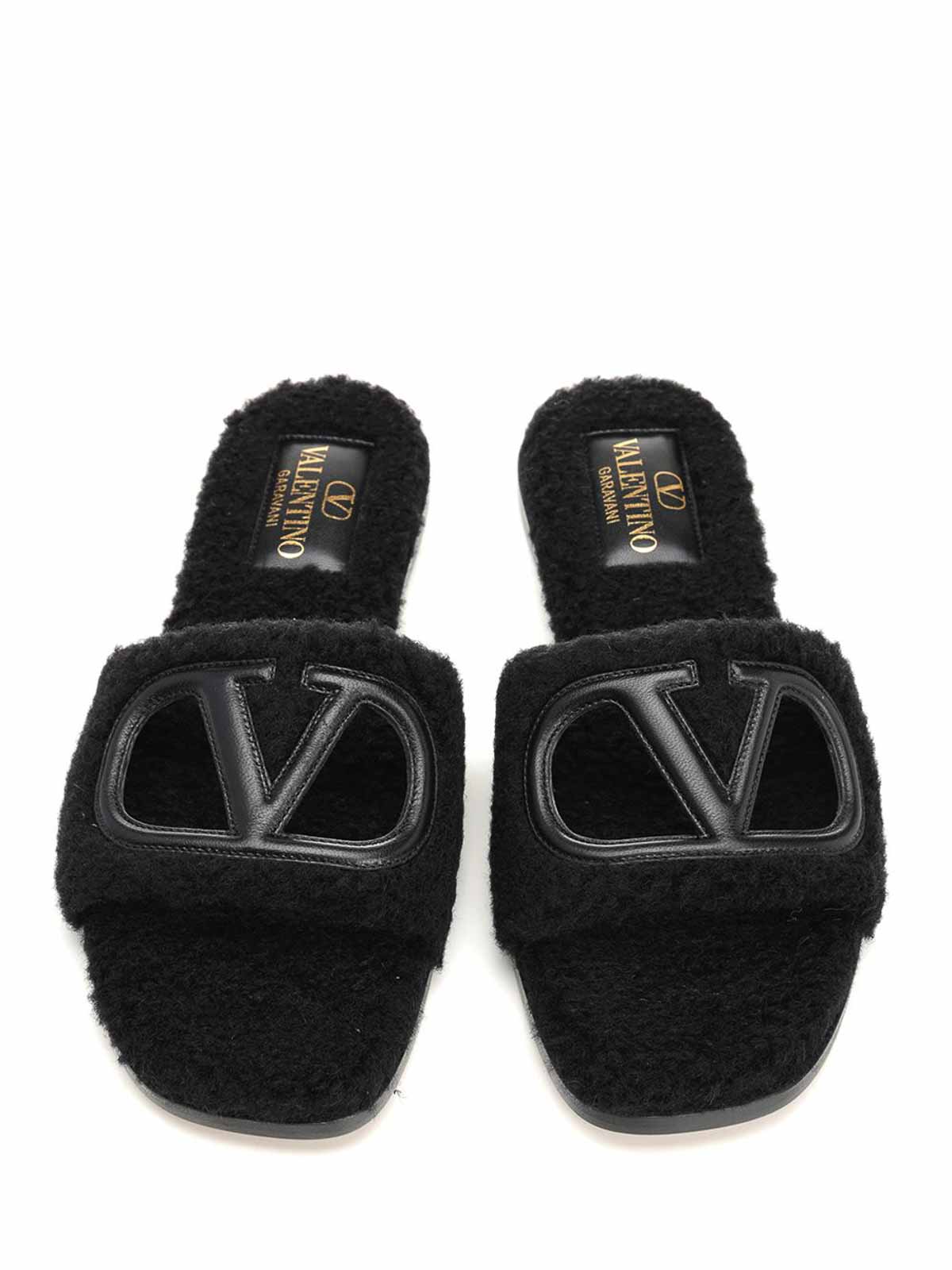 Valentino Sandalias - Negro