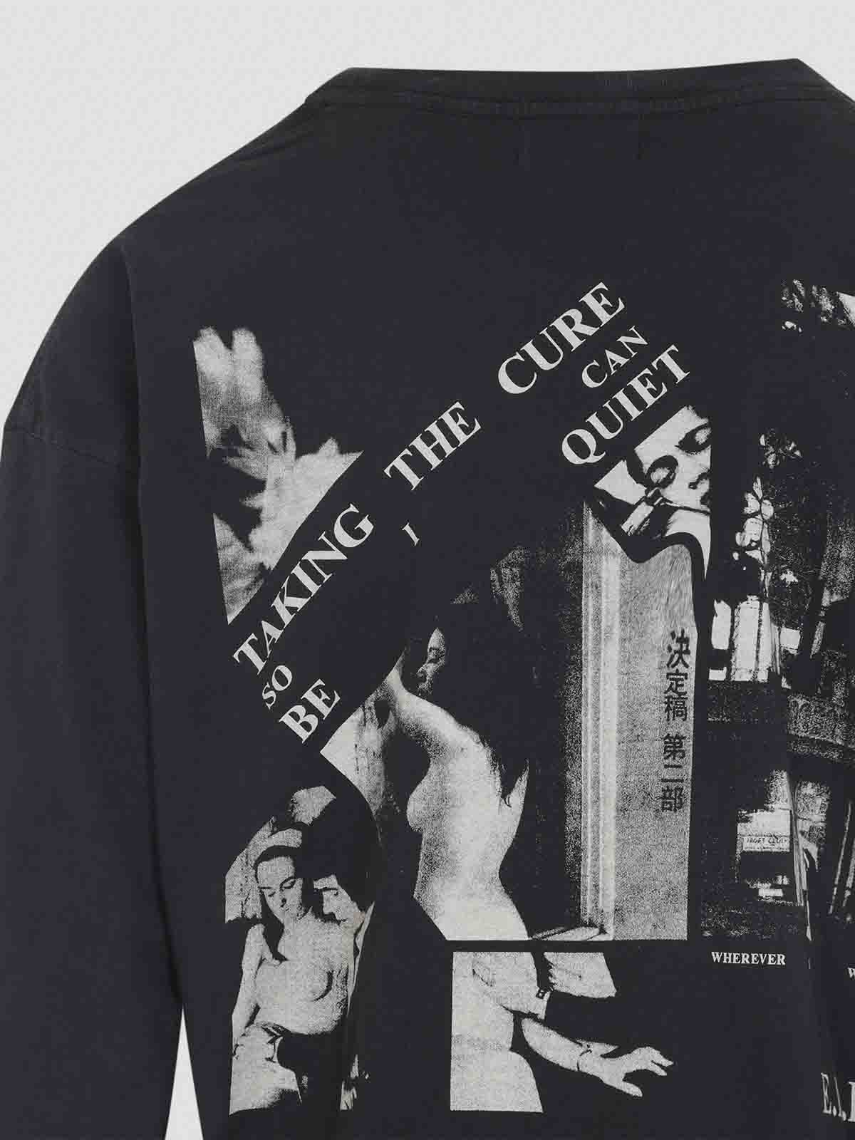 Enfants Riches Deprimes Taking The Cure Printed Cotton-jersey T-shirt In Black
