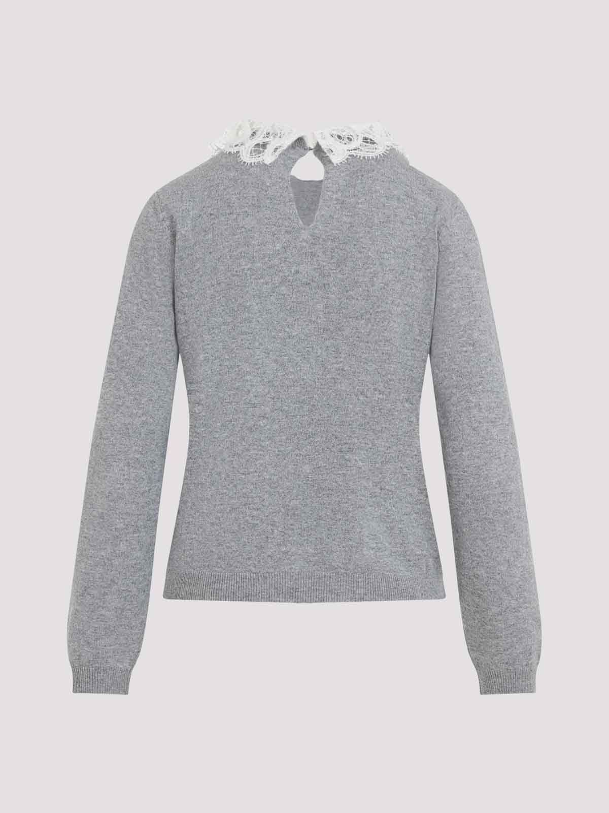 Fabiana Filippi Virgin Wool Pullover In Gray