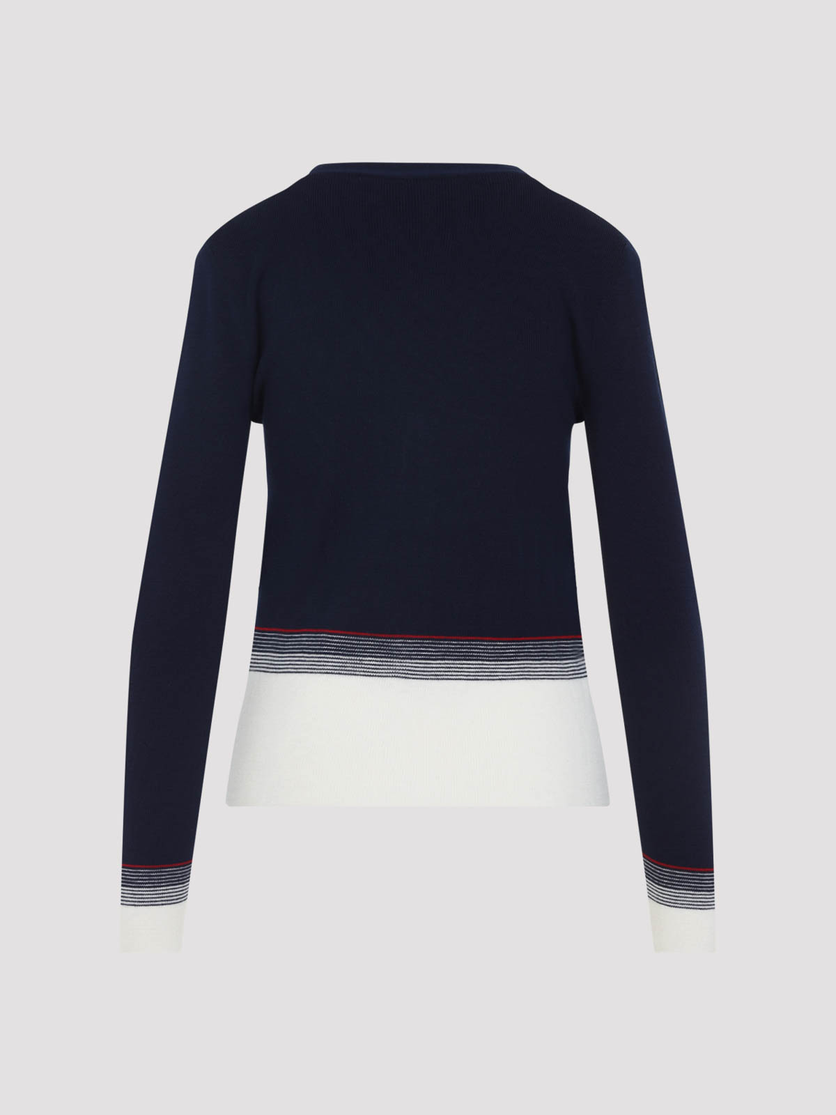Valentino House V-neck Cardigan With Patch Pockets In Black