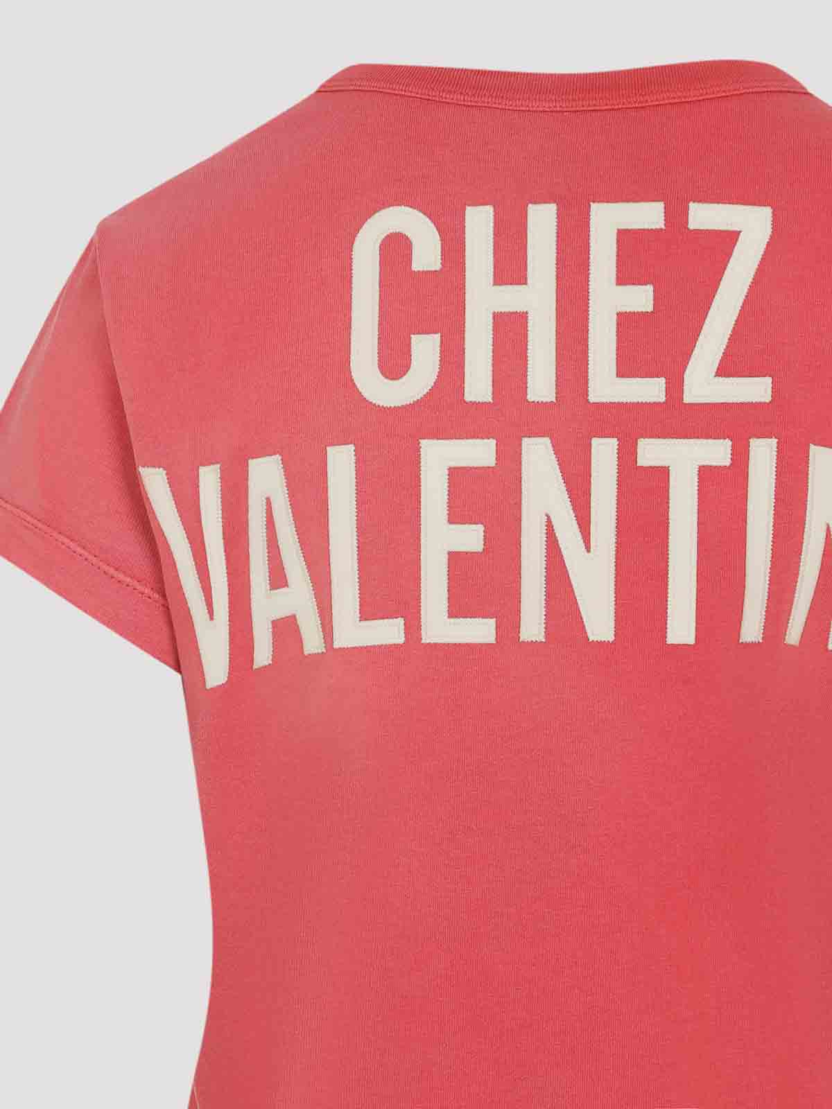 Valentino Paris Graphic Print Crew Neck T-shirt