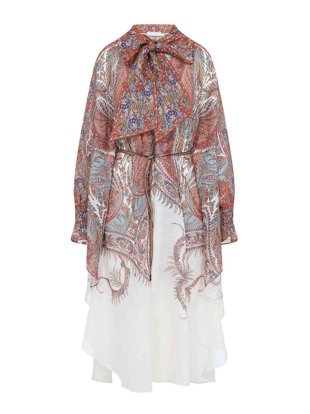 Zimmermann Vestido Midi - Multicolor