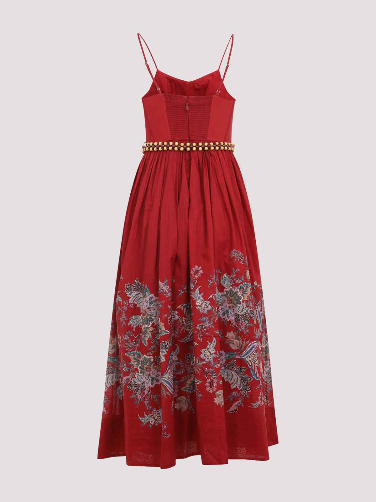 Zimmermann Vestido Midi - Multicolor In Red