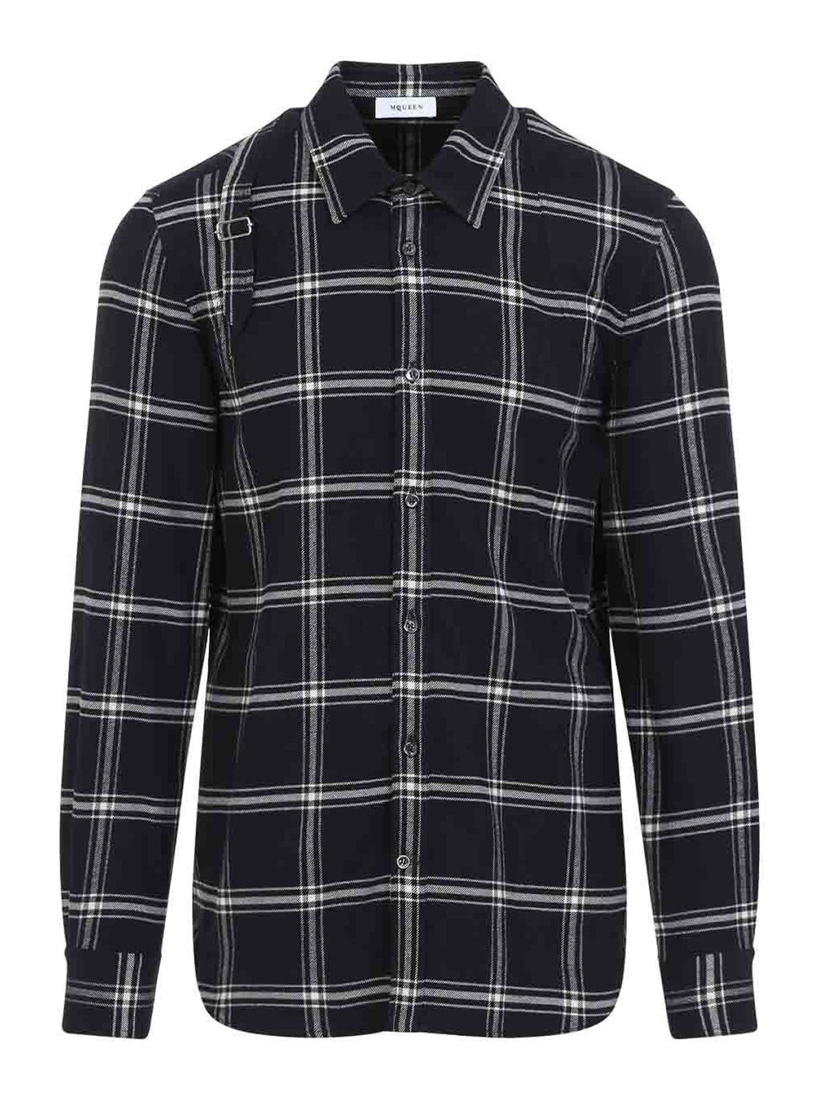 Alexander Mcqueen Twin Needle Harness Shirt Men In Multi