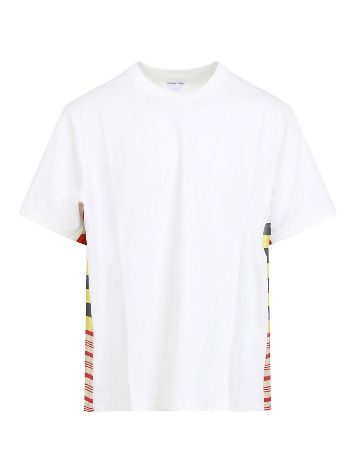Bottega Veneta Checkered Tshirt Made Of Soft Cotton Jersey In Multi
